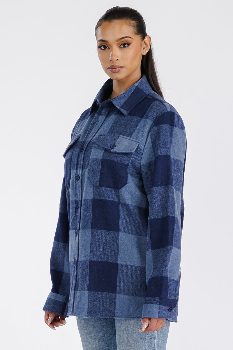 Oversized Soft Flannel Shirt