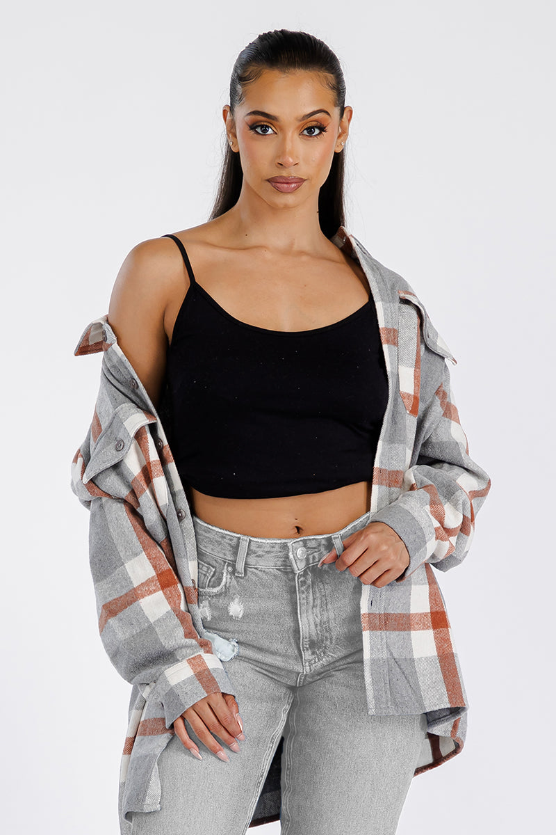 Oversized Soft Flannel Shirt