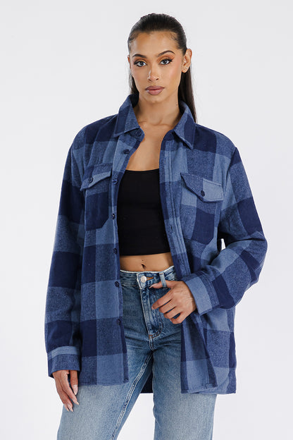 Oversized Soft Flannel Shirt