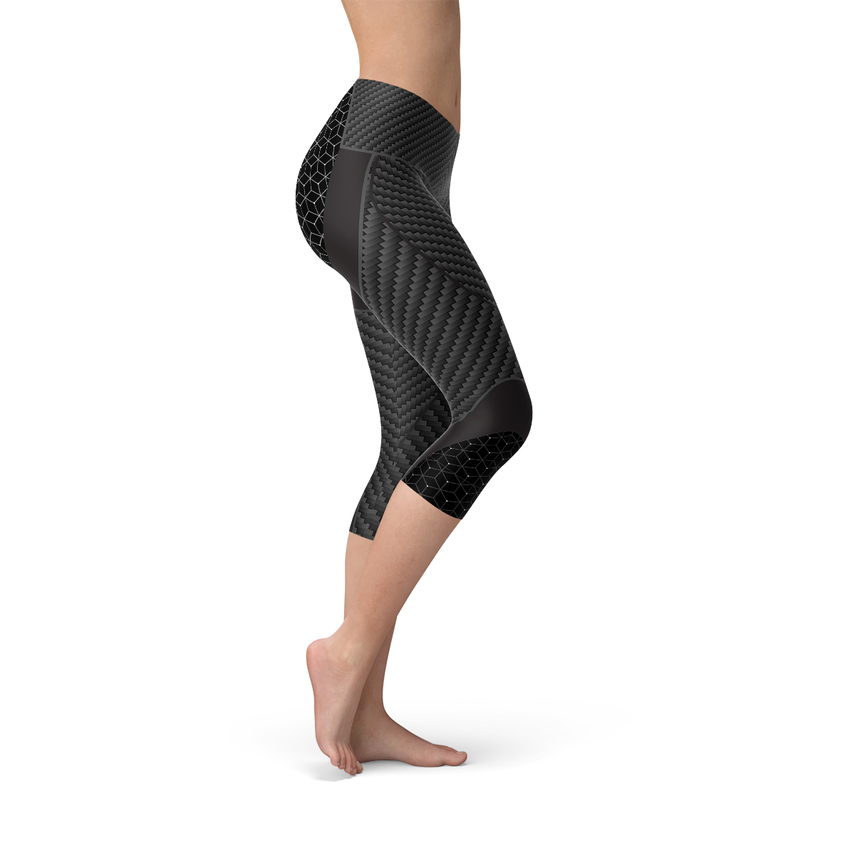 Women's Carbon Fibre 3/4 Length Leggings