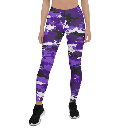 Women's Purple Camo Leggings