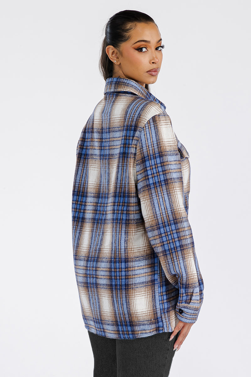 Oversized Soft Flannel Shirt