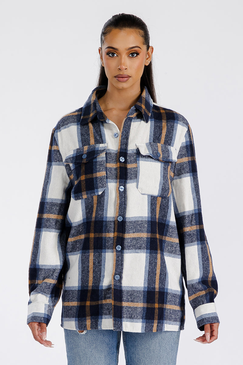 Oversized Soft Flannel Shirt