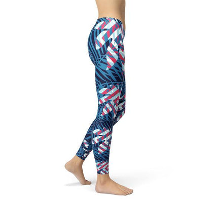 Women's Tropical Blue Leggings