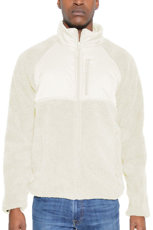 Sherpa Cream Fleece Jacket