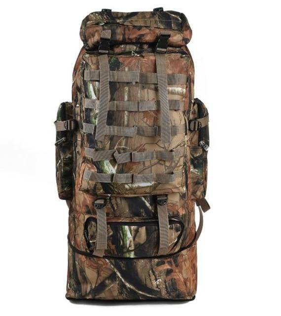 100L Camo Hiking Backpack