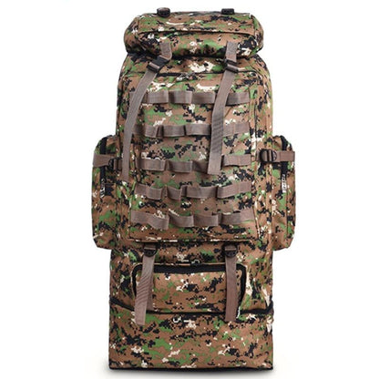 100L Camo Hiking Backpack