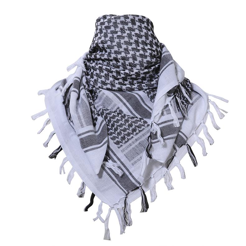 Men Military Shemagh Scarf Tactical Arab Keffiyeh Scarf Arabic Cotton