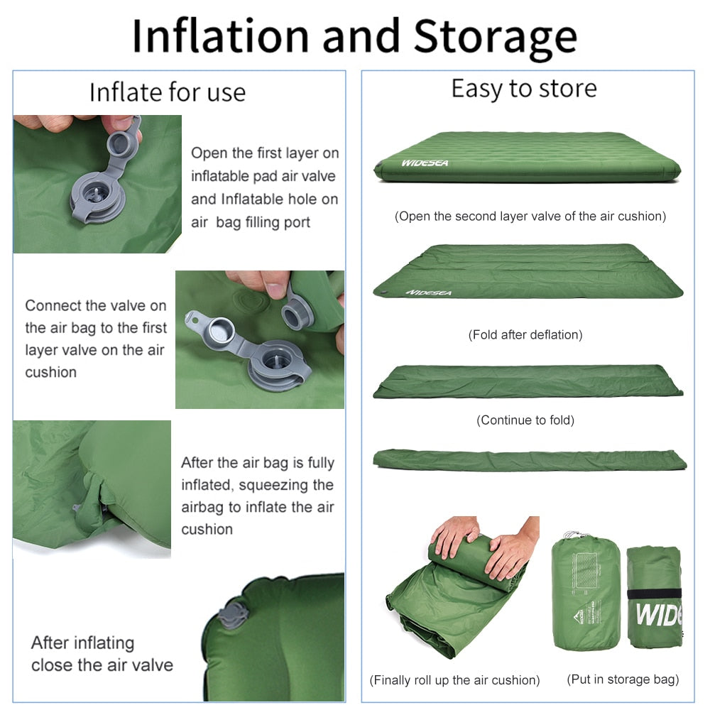 Double Inflatable Mattress for Camping