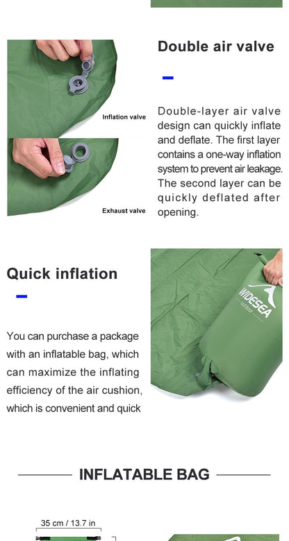 Double Inflatable Mattress for Camping