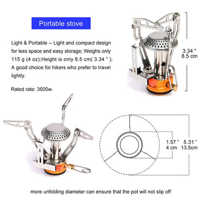 Ultra-Light Gas Stove with Pots