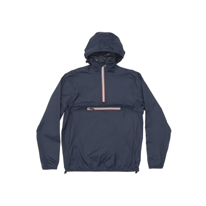 Quarter Zip Packable Rain Pullover - Navy