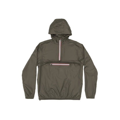 Quarter Zip Packable Rain Jacket in Torba